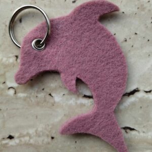 Vilten sleutelhanger Dolfijn