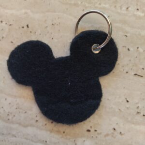 Vilten sleutelhanger muishoofd