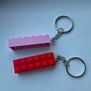 Sleutelhanger Legoblokje 2 x 6